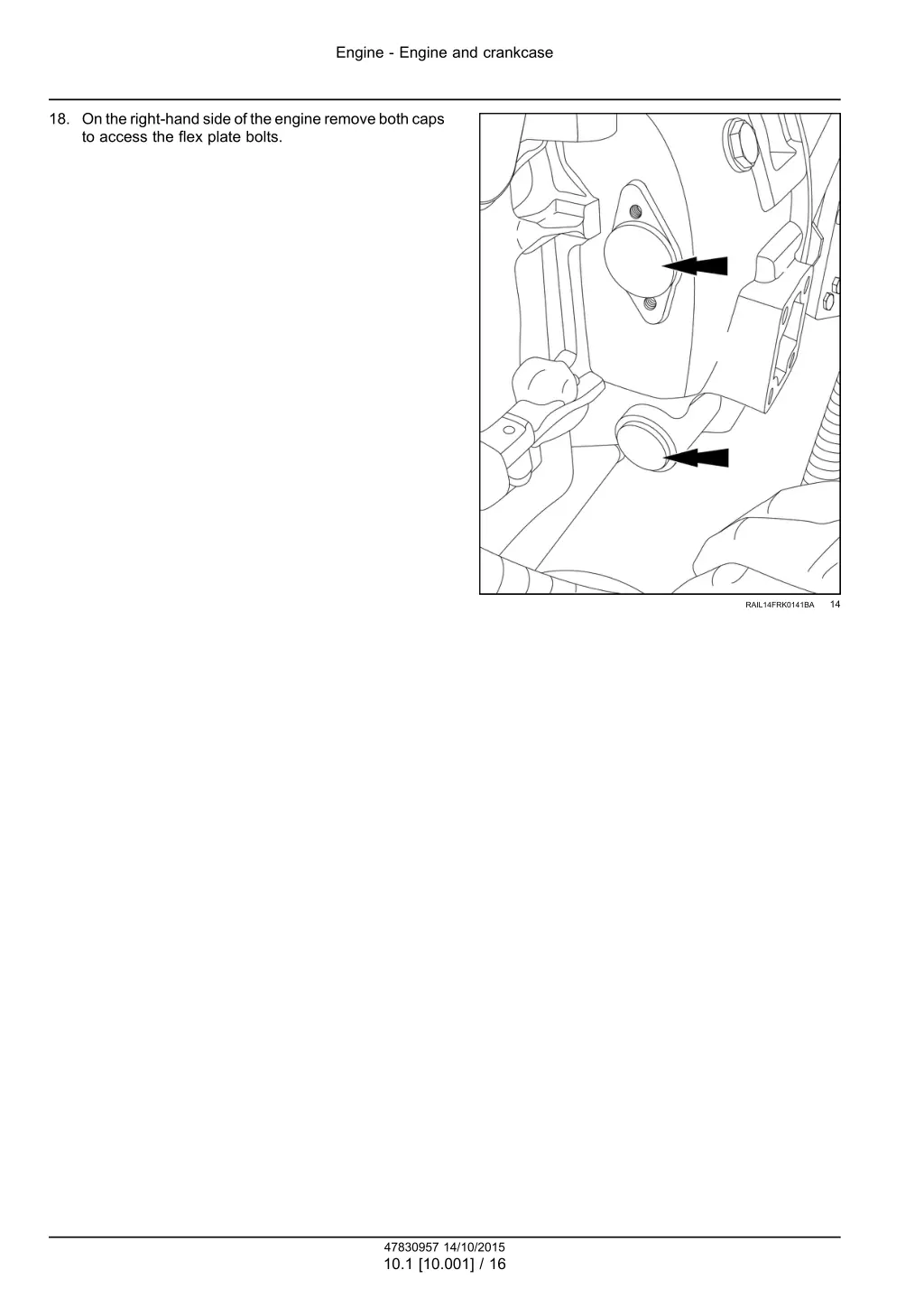 engine engine and crankcase 10