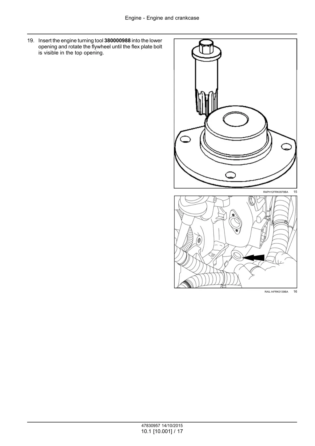 engine engine and crankcase 11