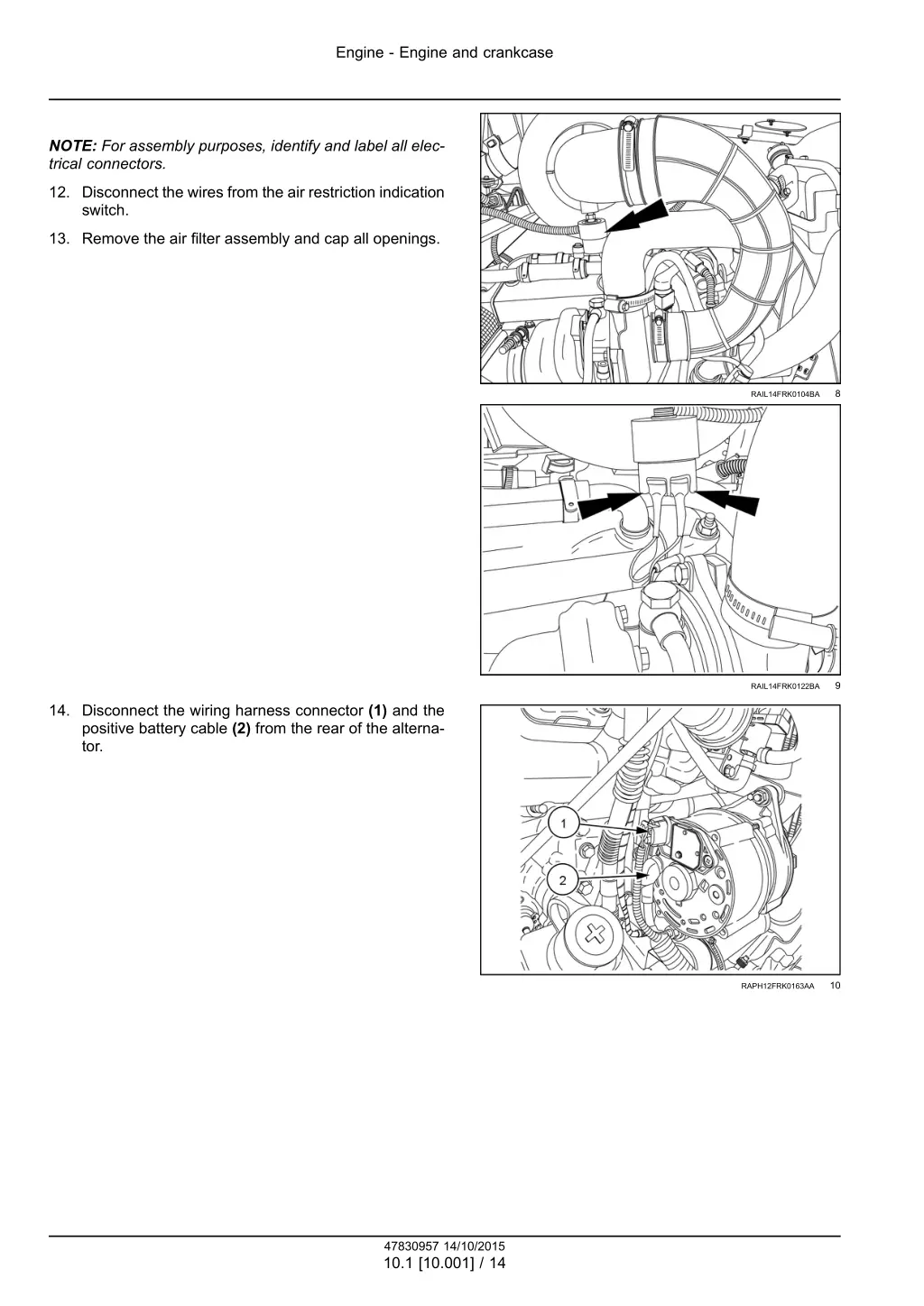 engine engine and crankcase 8