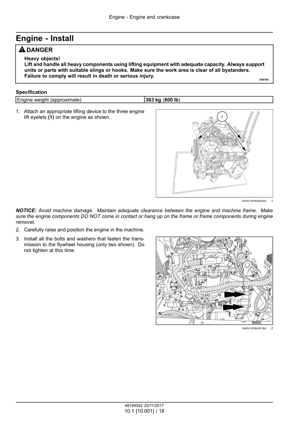 engine engine and crankcase 14