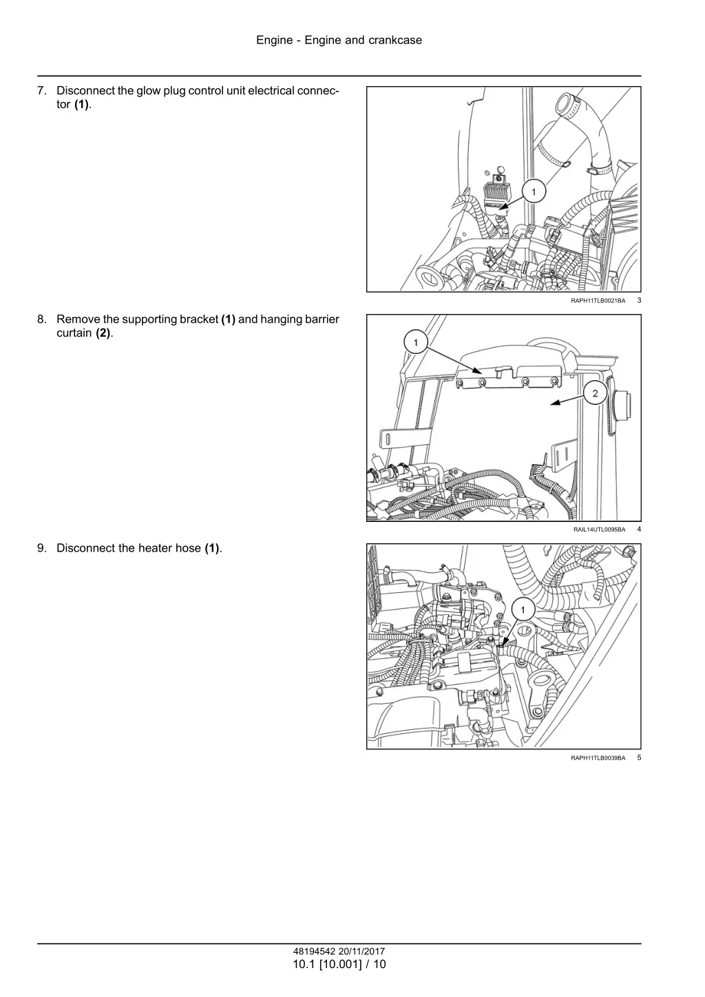 engine engine and crankcase 6