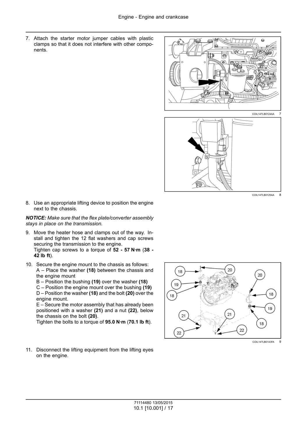 engine engine and crankcase 13