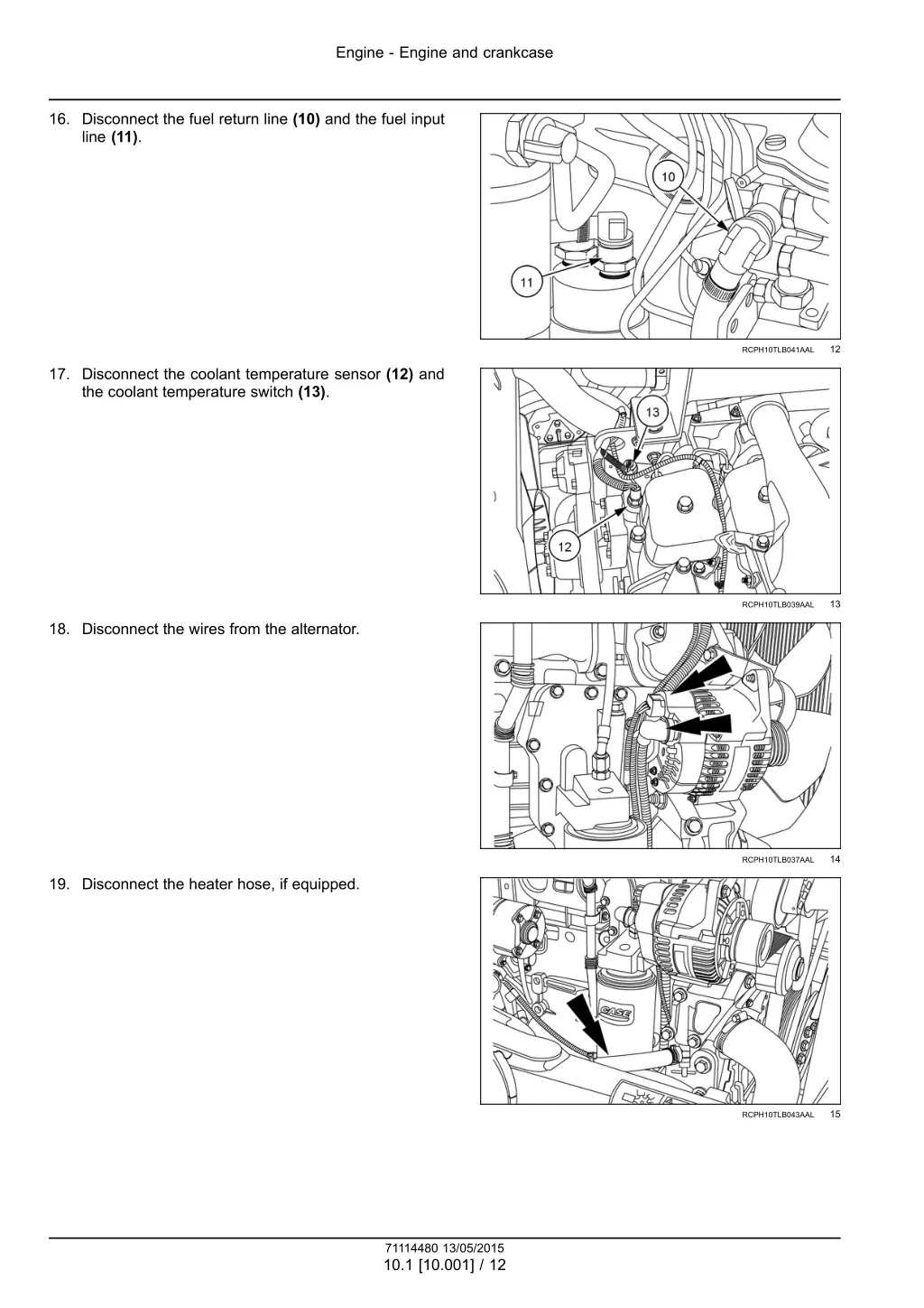 engine engine and crankcase 8