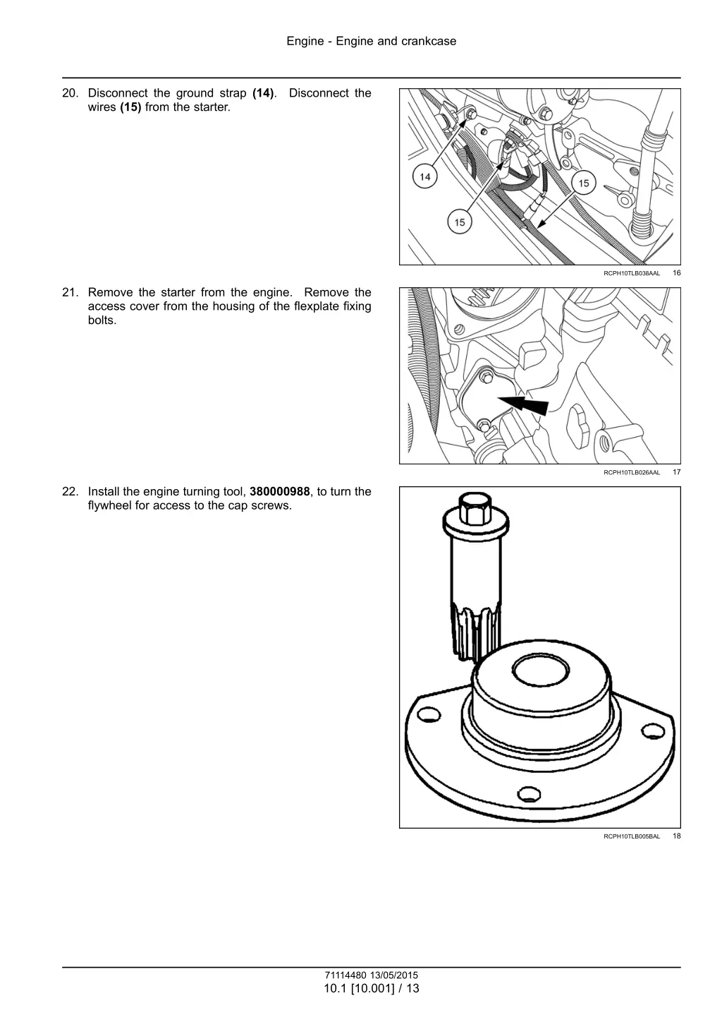 engine engine and crankcase 9