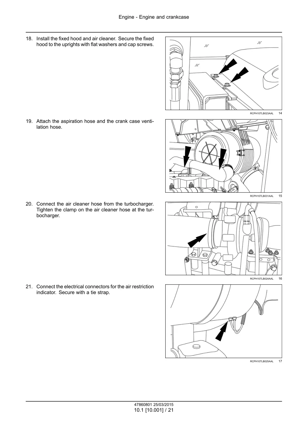 engine engine and crankcase 11