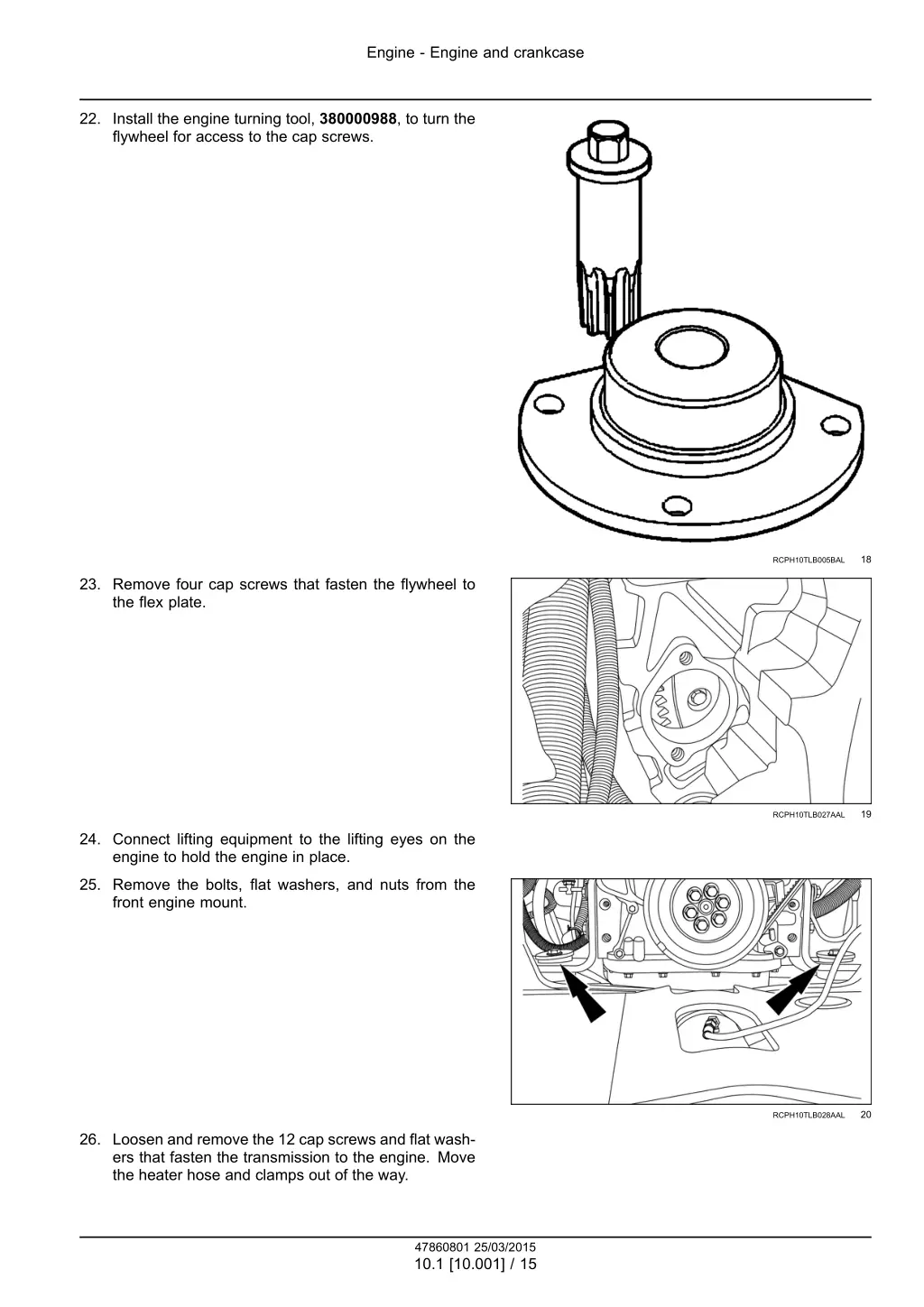 engine engine and crankcase 5