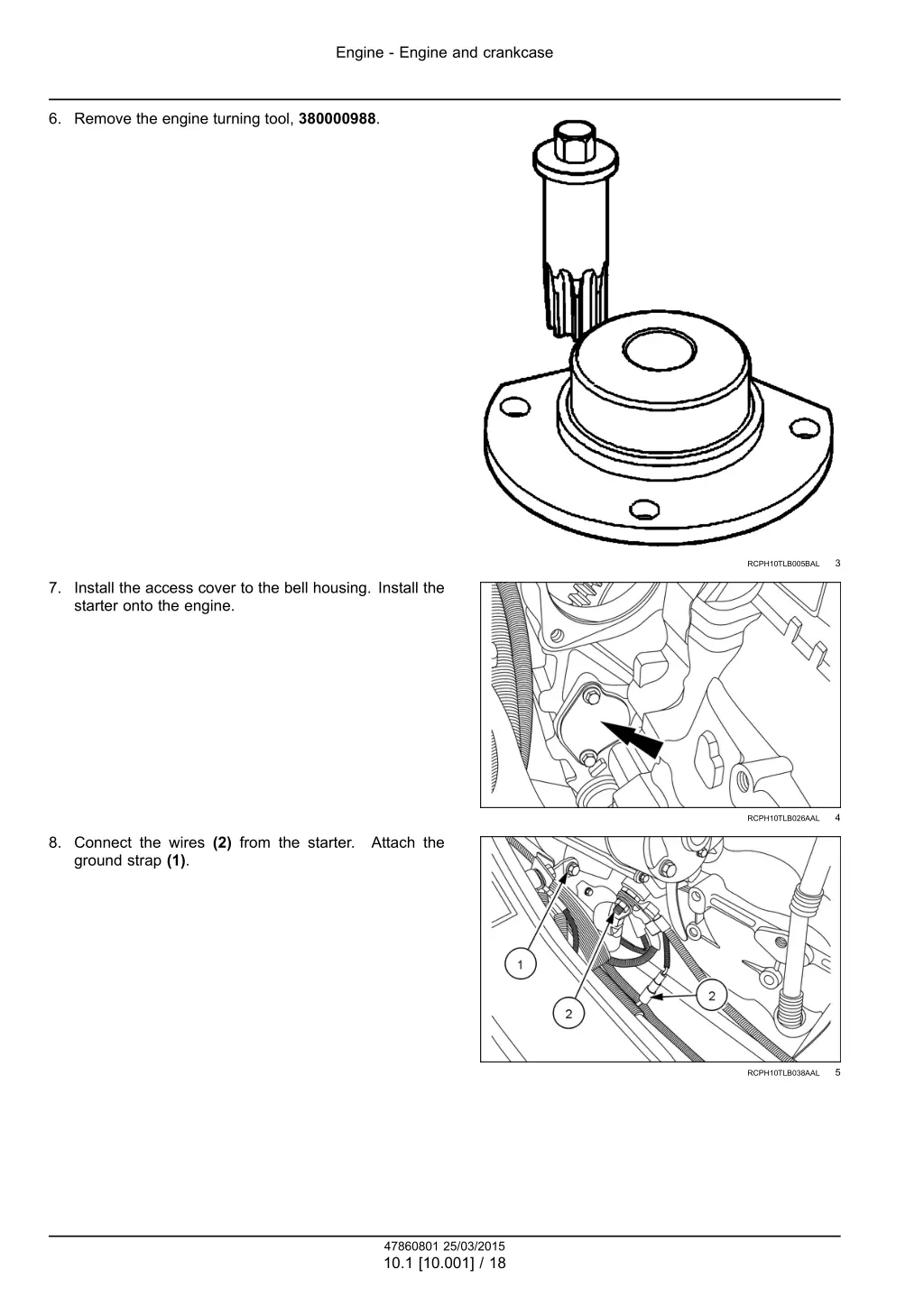 engine engine and crankcase 8