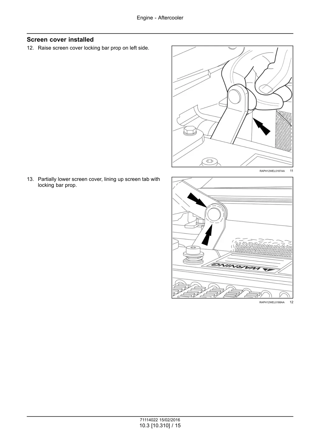 engine aftercooler 12