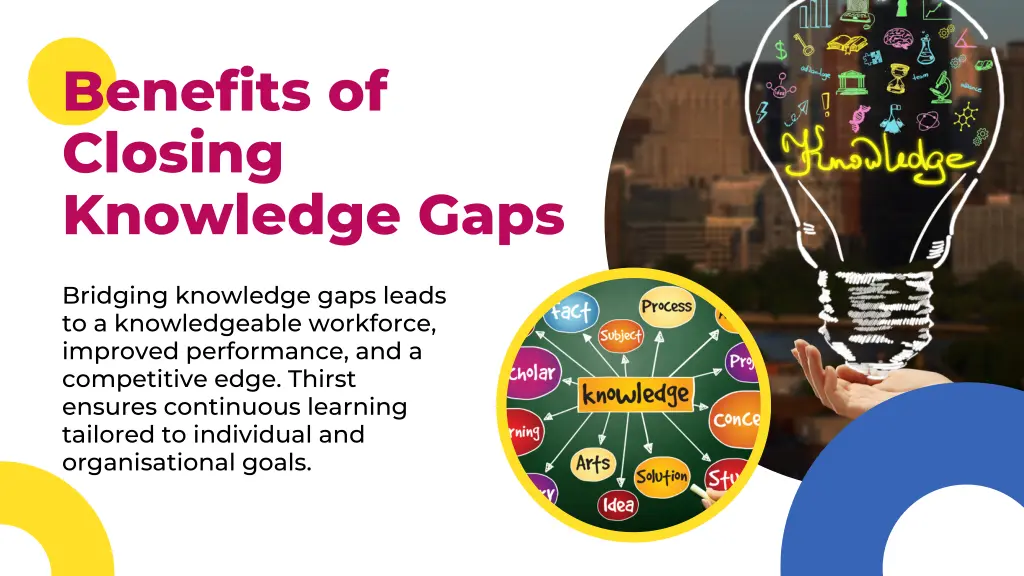 benefits of closing knowledge gaps