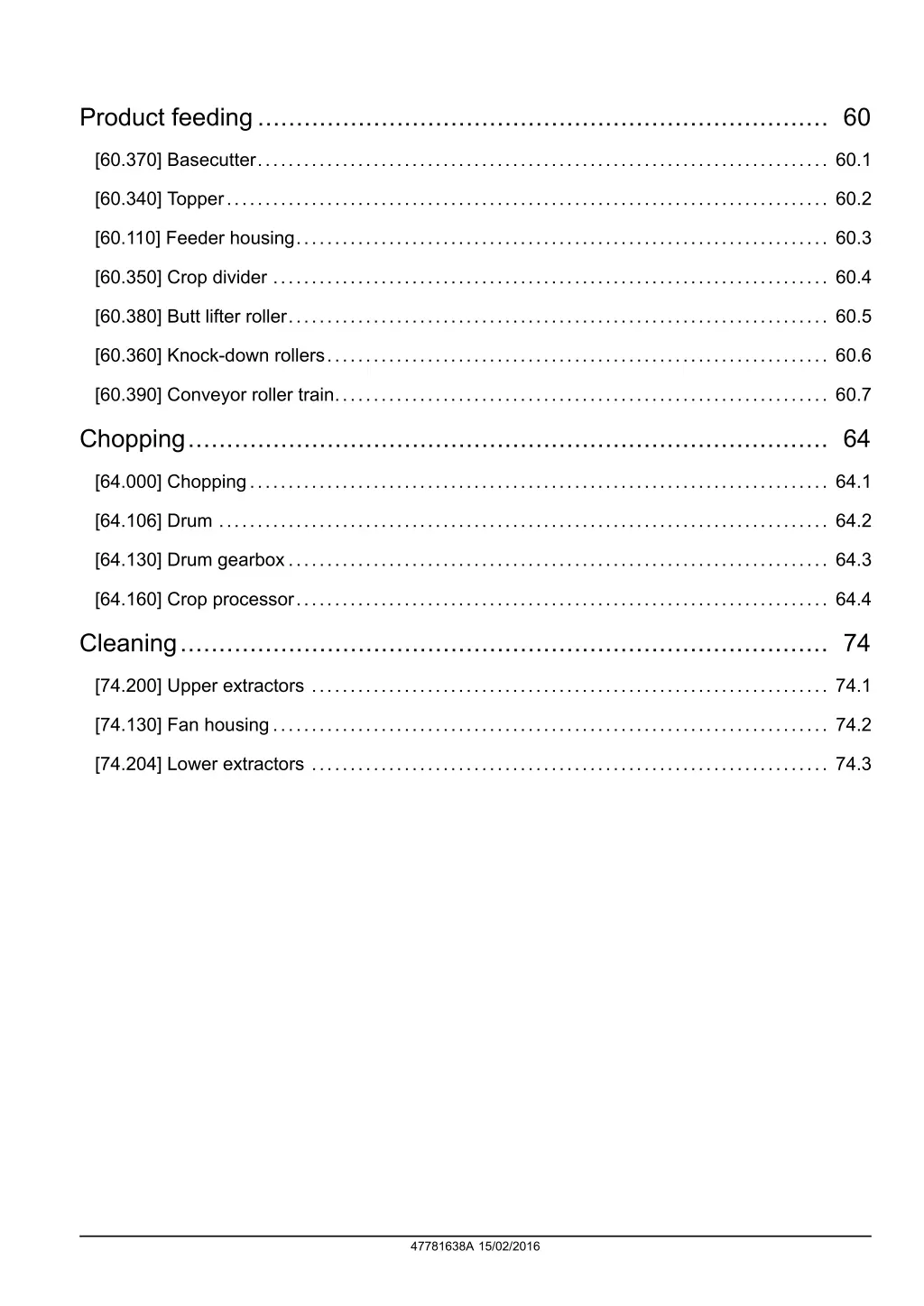 product feeding 60