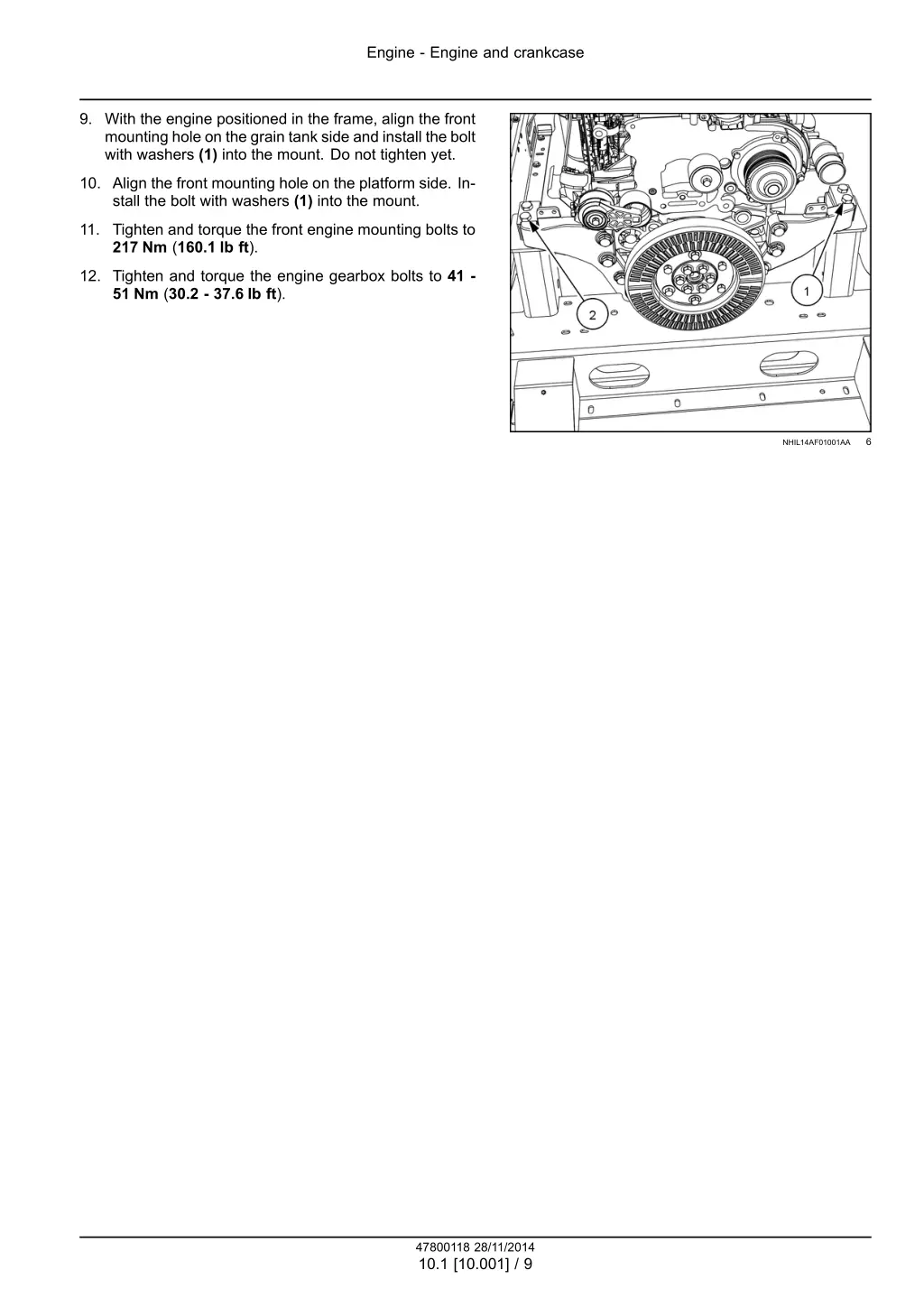 engine engine and crankcase 5