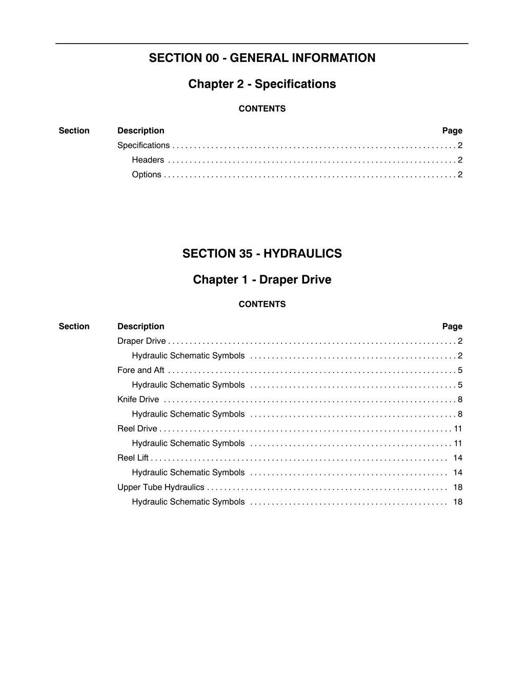 section 00 general information