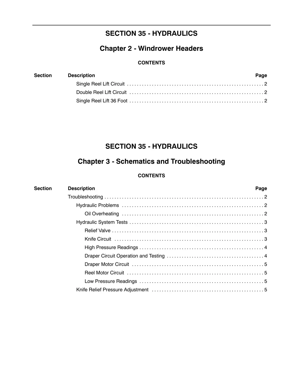 section 35 hydraulics