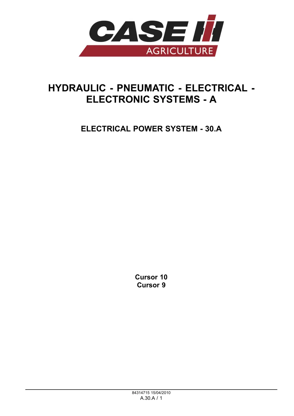 hydraulic pneumatic electrical electronic systems