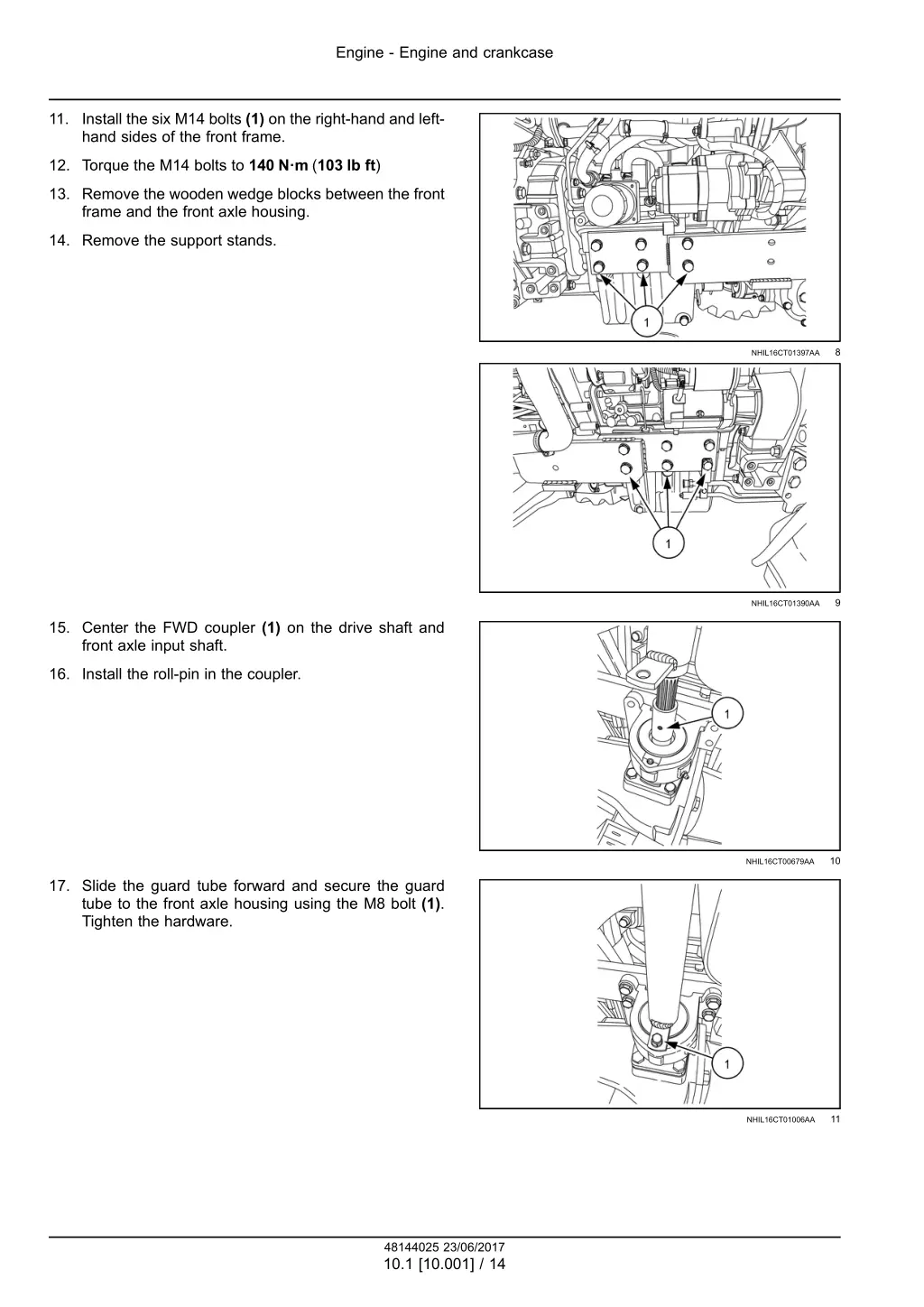 engine engine and crankcase 10