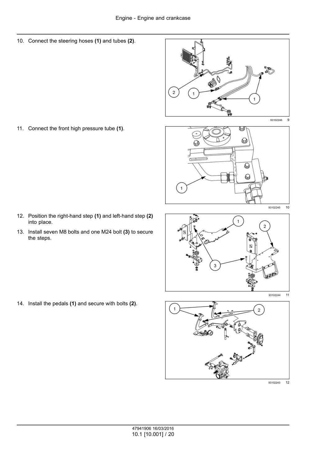 engine engine and crankcase 17