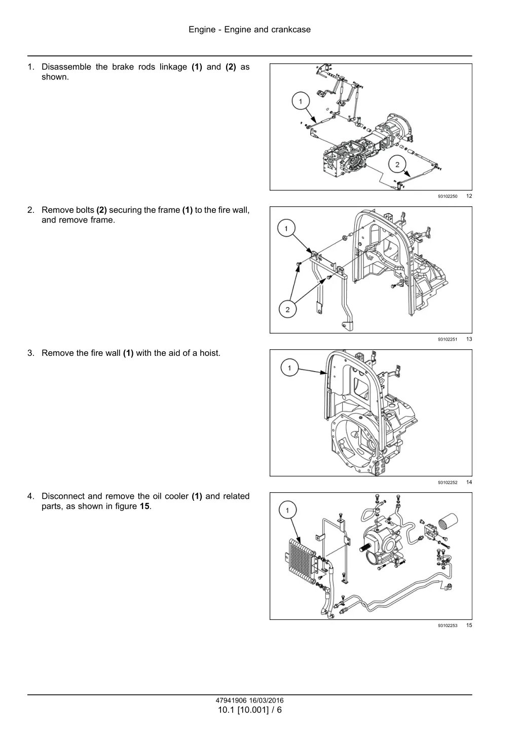 engine engine and crankcase 3