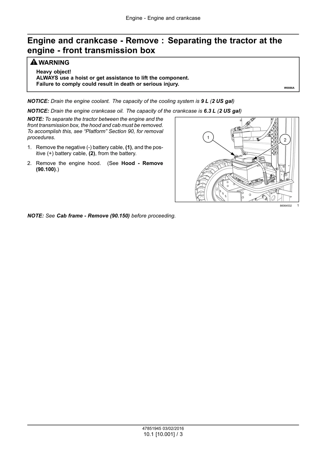 engine engine and crankcase