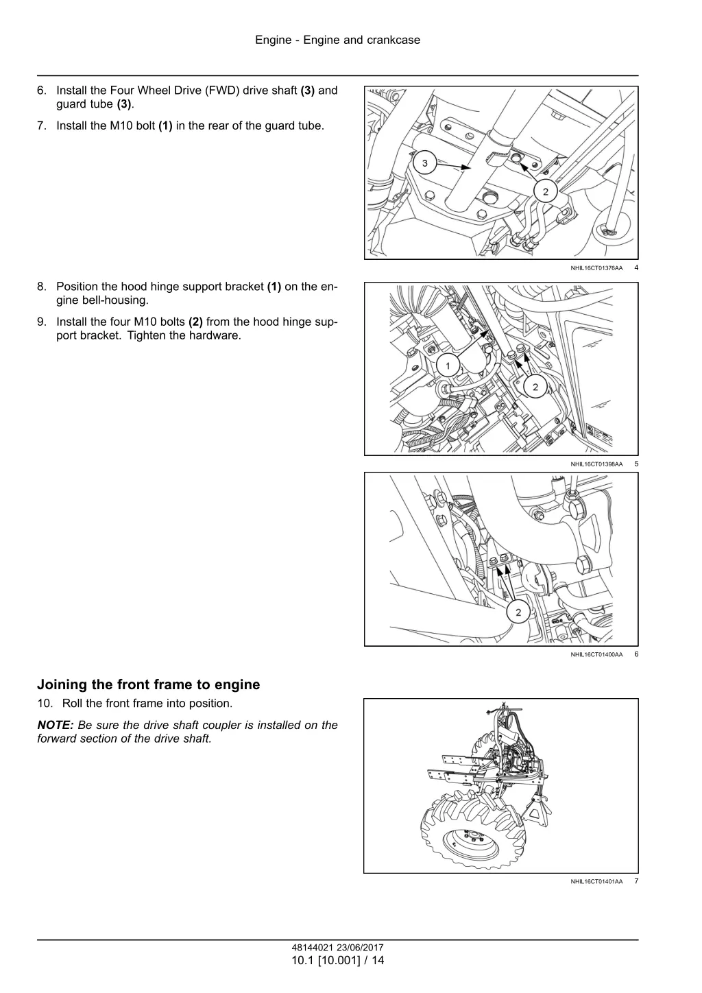 engine engine and crankcase 10