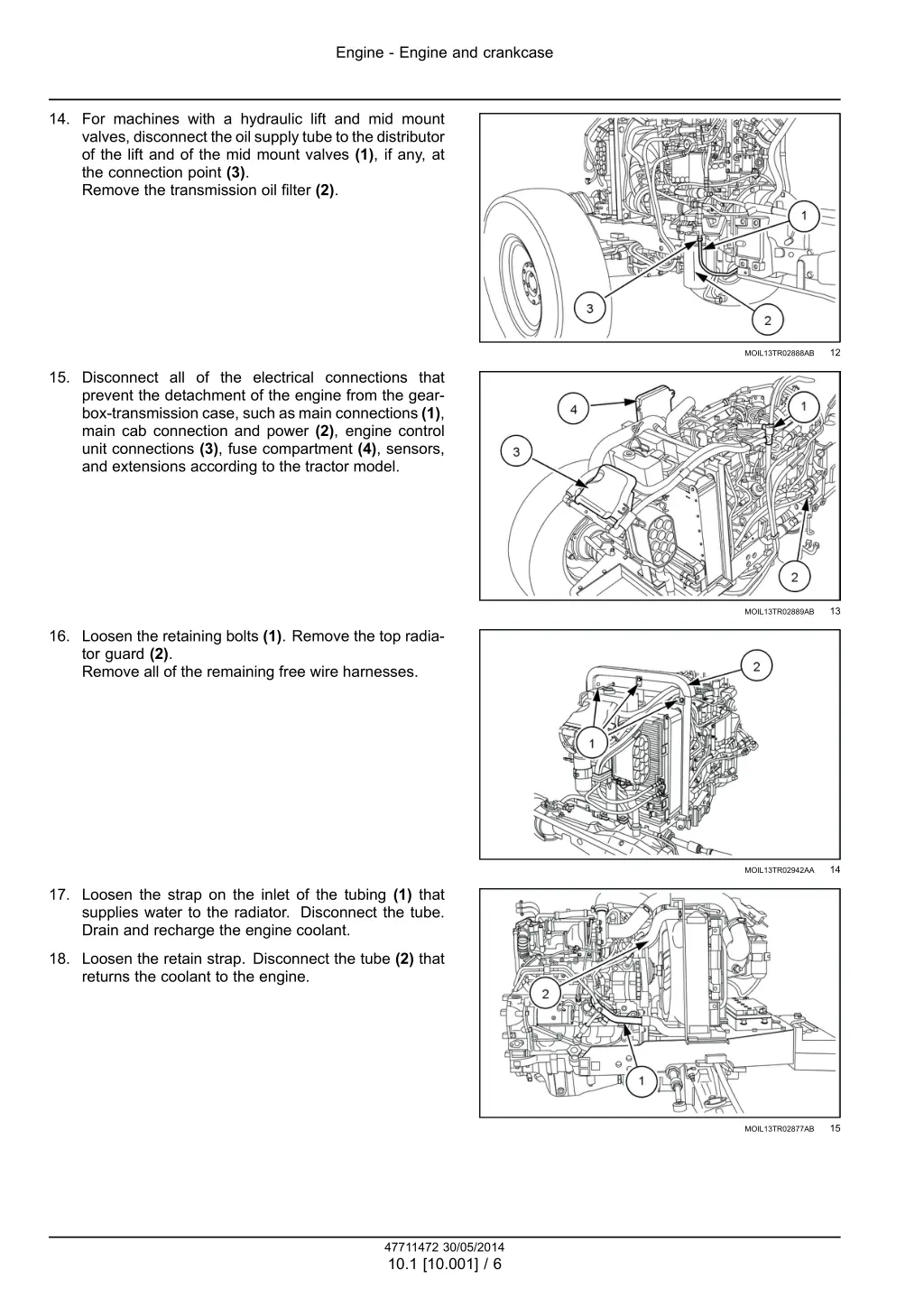 engine engine and crankcase 3