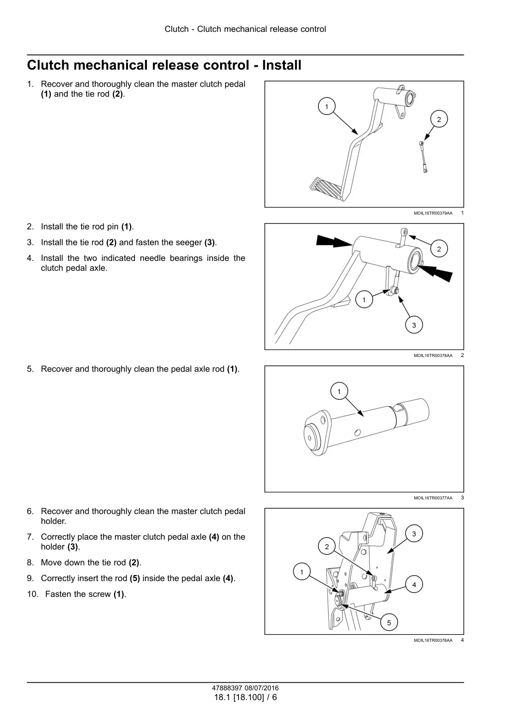 clutch clutch mechanical release control 3