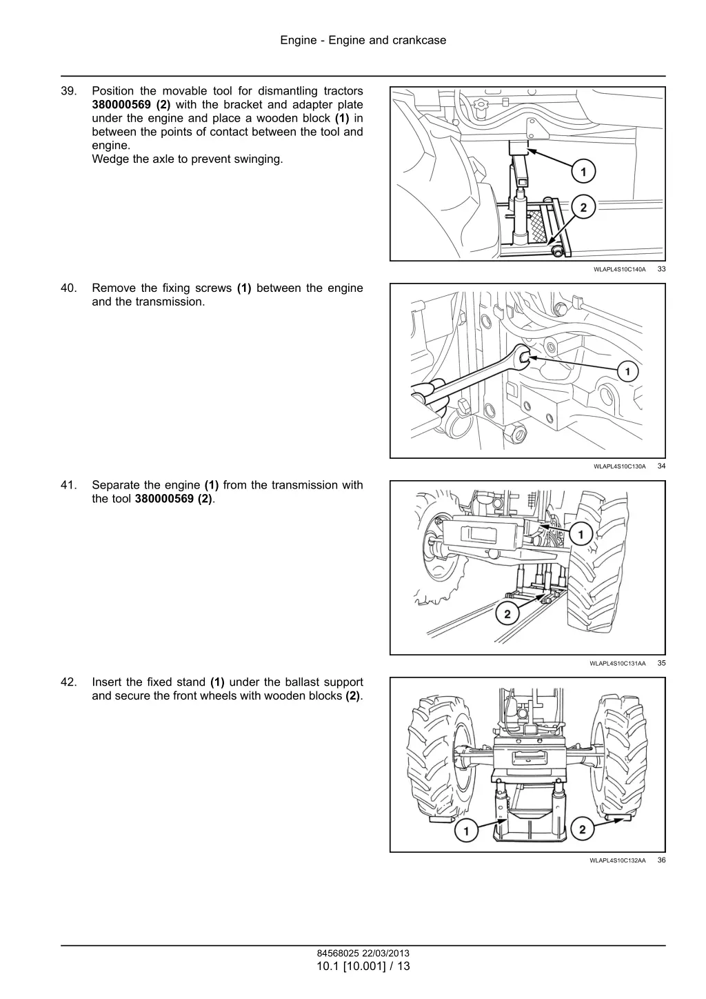 engine engine and crankcase 10