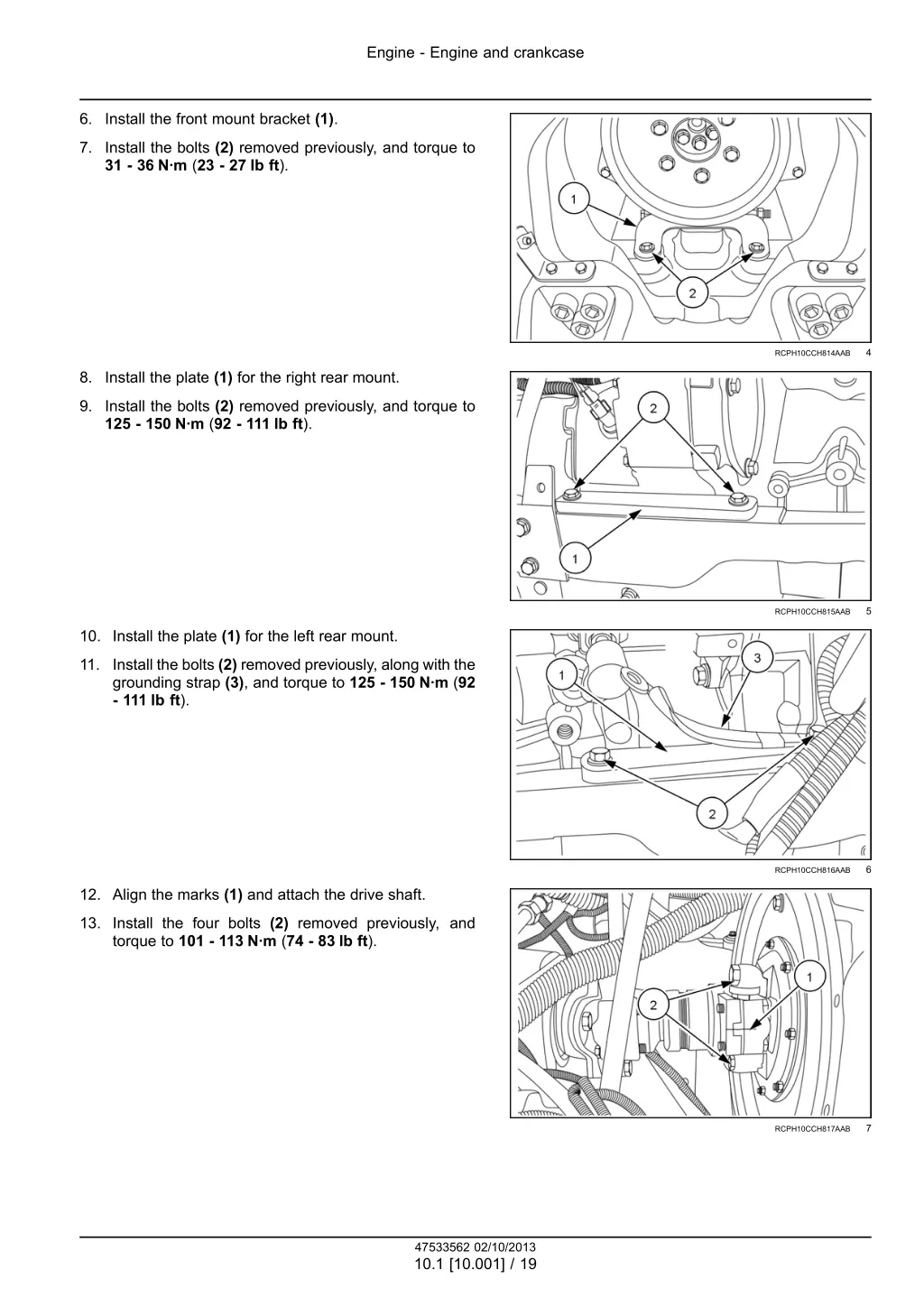 engine engine and crankcase 16