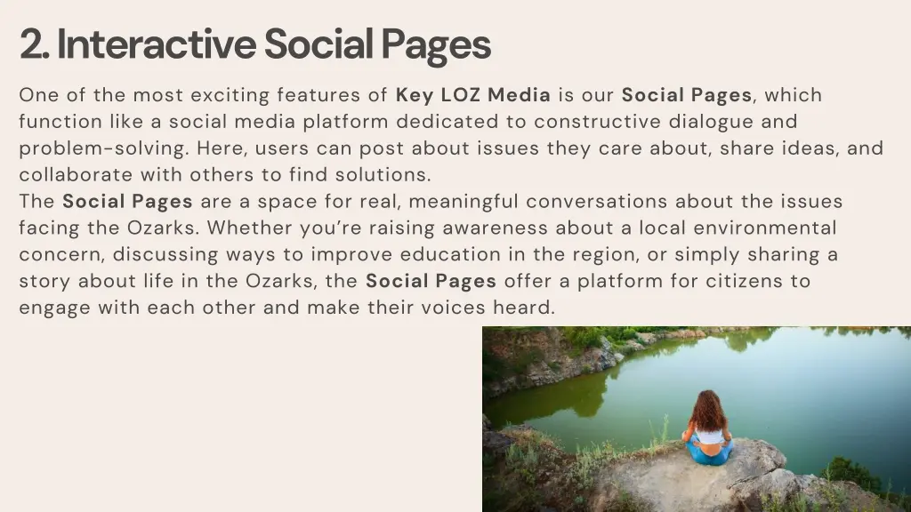 2 interactive social pages