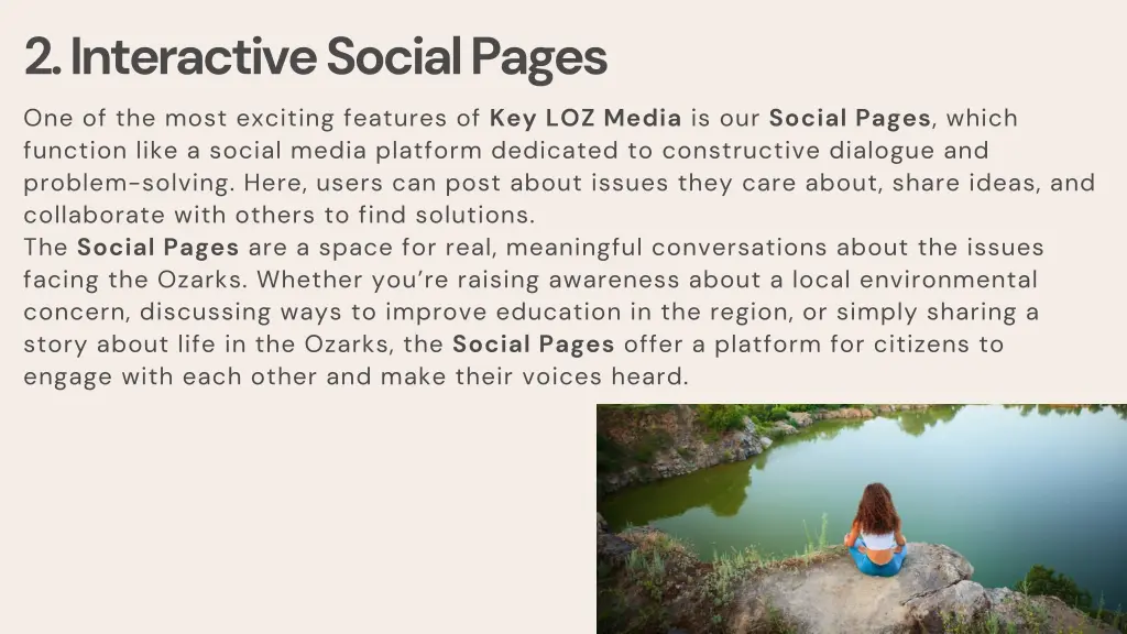 2 interactive social pages one of the most