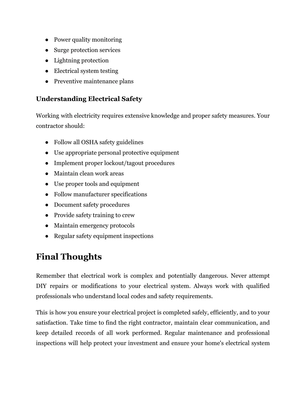 power quality monitoring