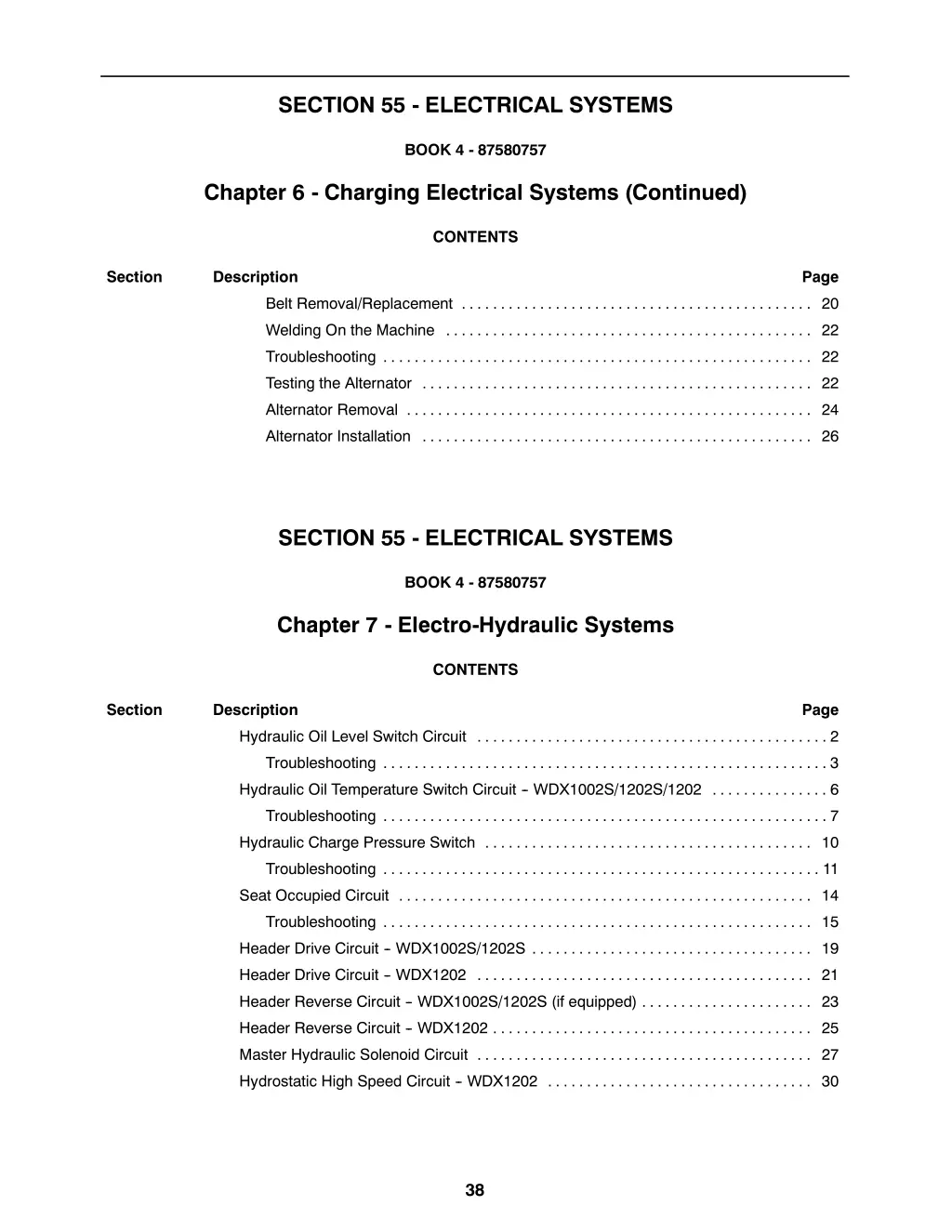 section 55 electrical systems 8