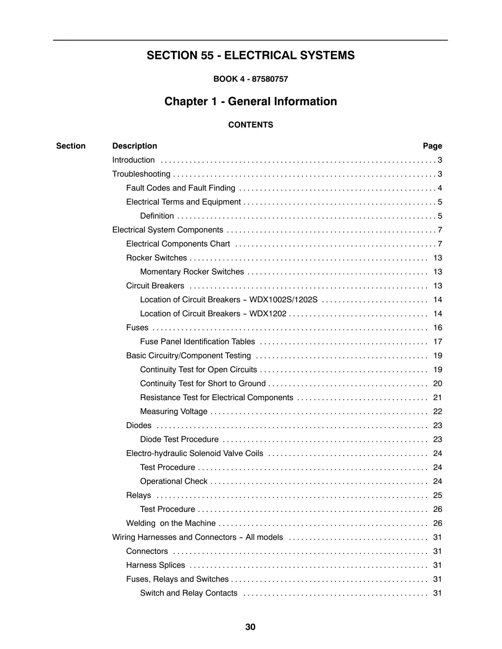 section 55 electrical systems