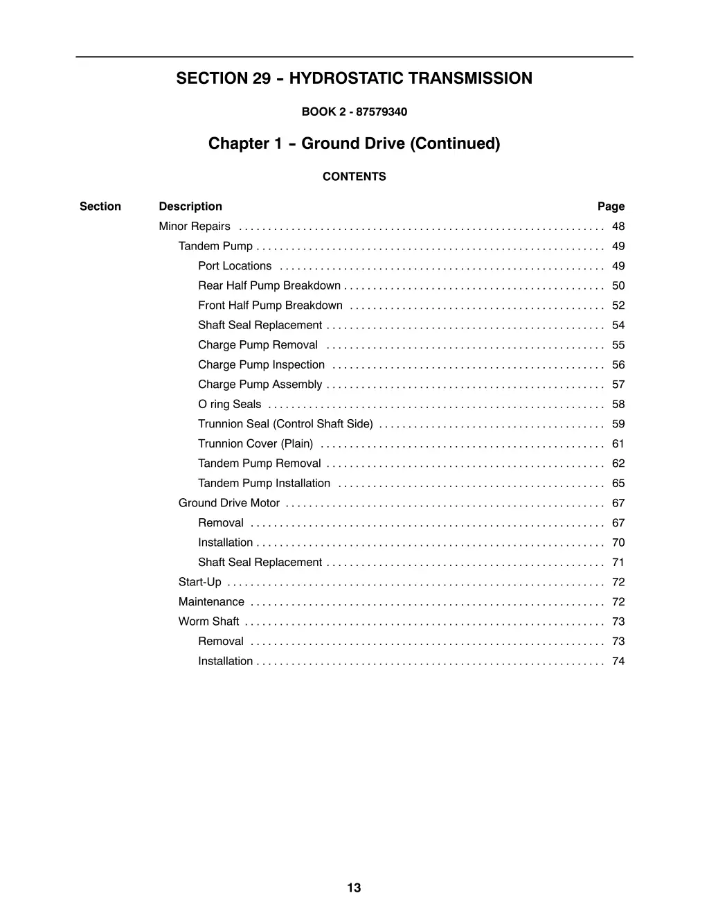 section 29 hydrostatic transmission 2