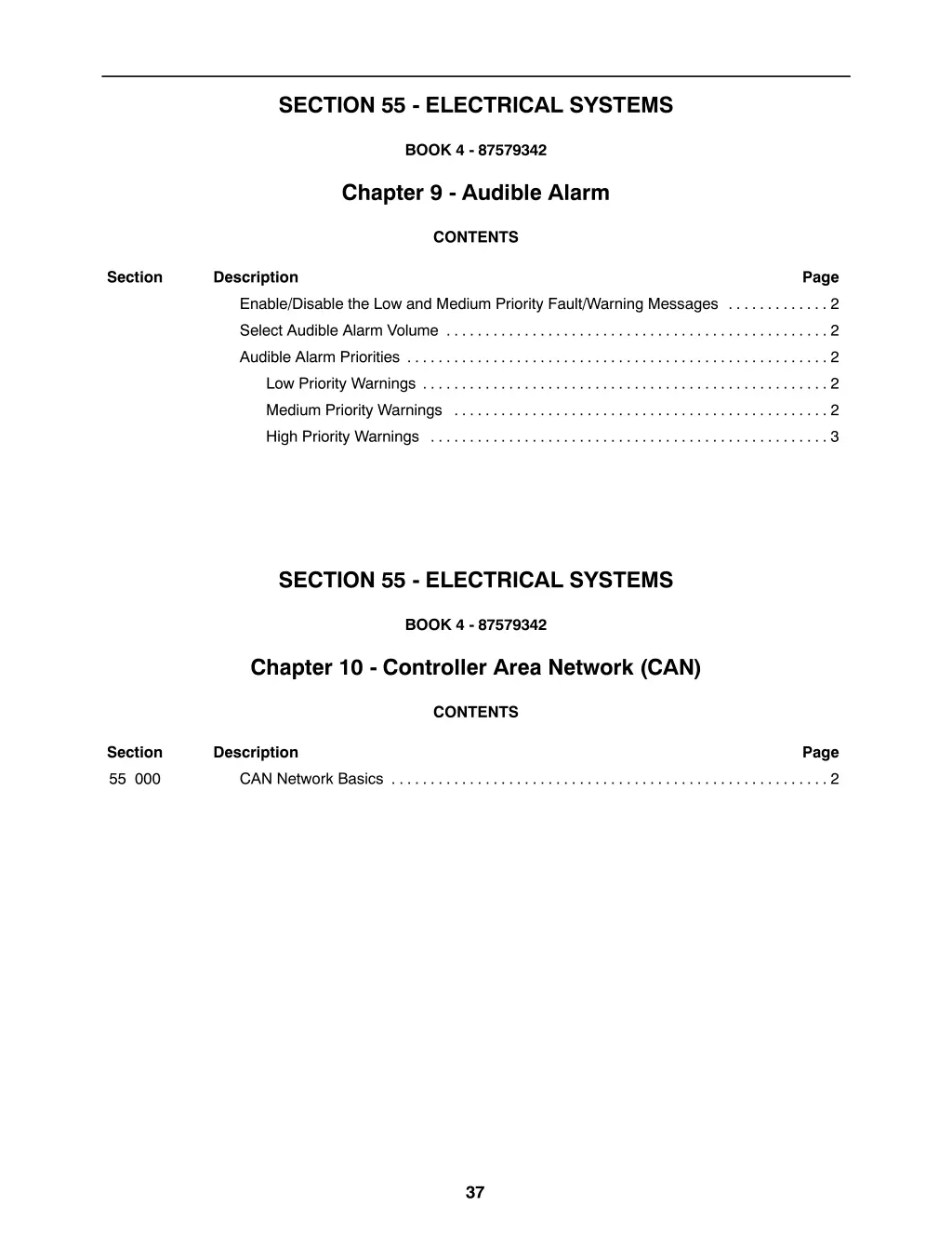 section 55 electrical systems 10