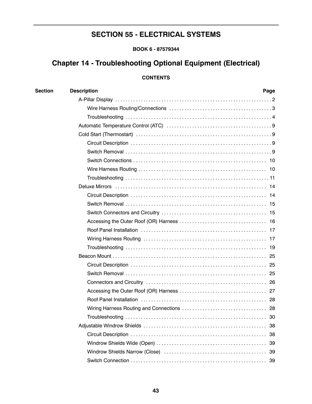 section 55 electrical systems 16