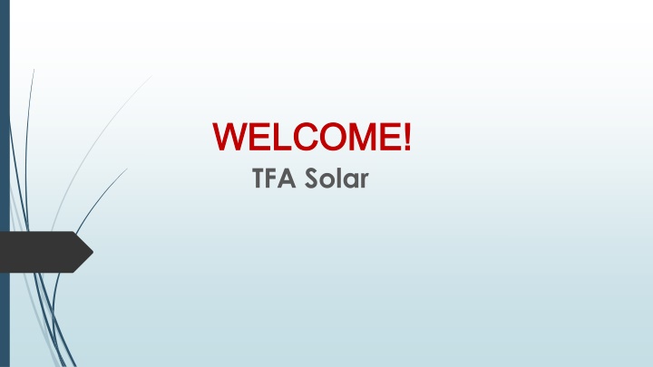 welcome welcome tfa solar