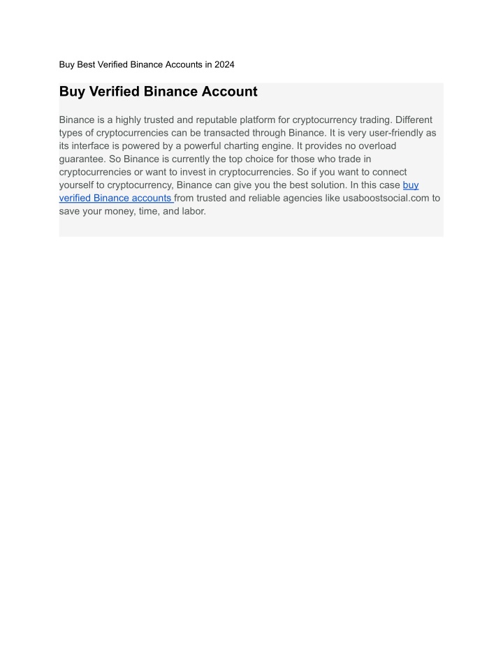 buy best verified binance accounts in 2024