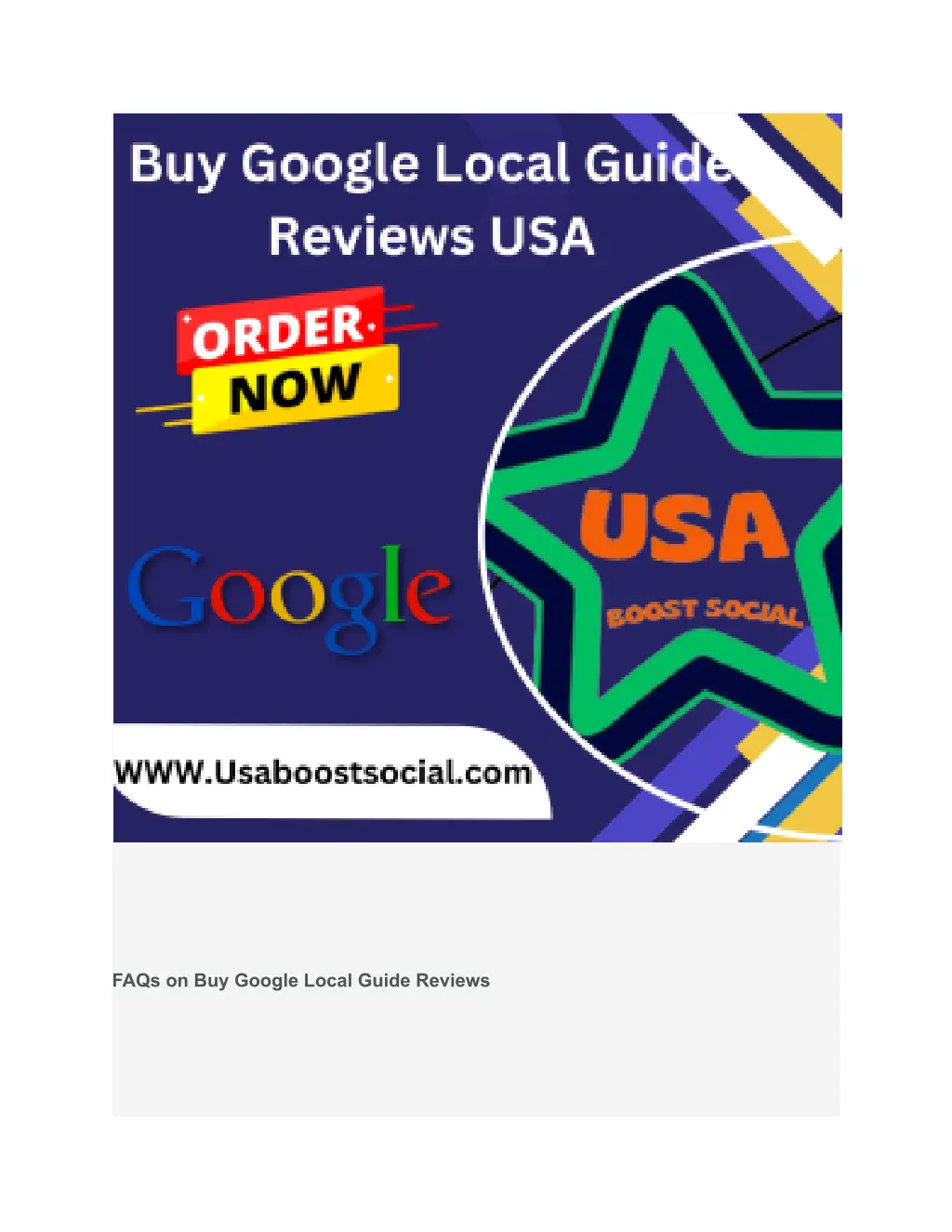 faqs on buy google local guide reviews