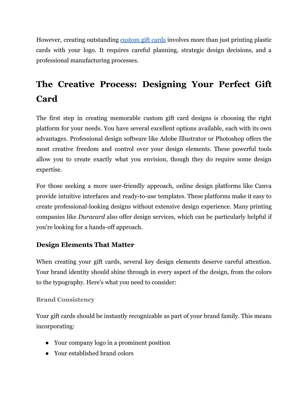 however creating outstanding custom gift cards