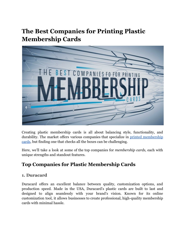 the best companies for printing plastic