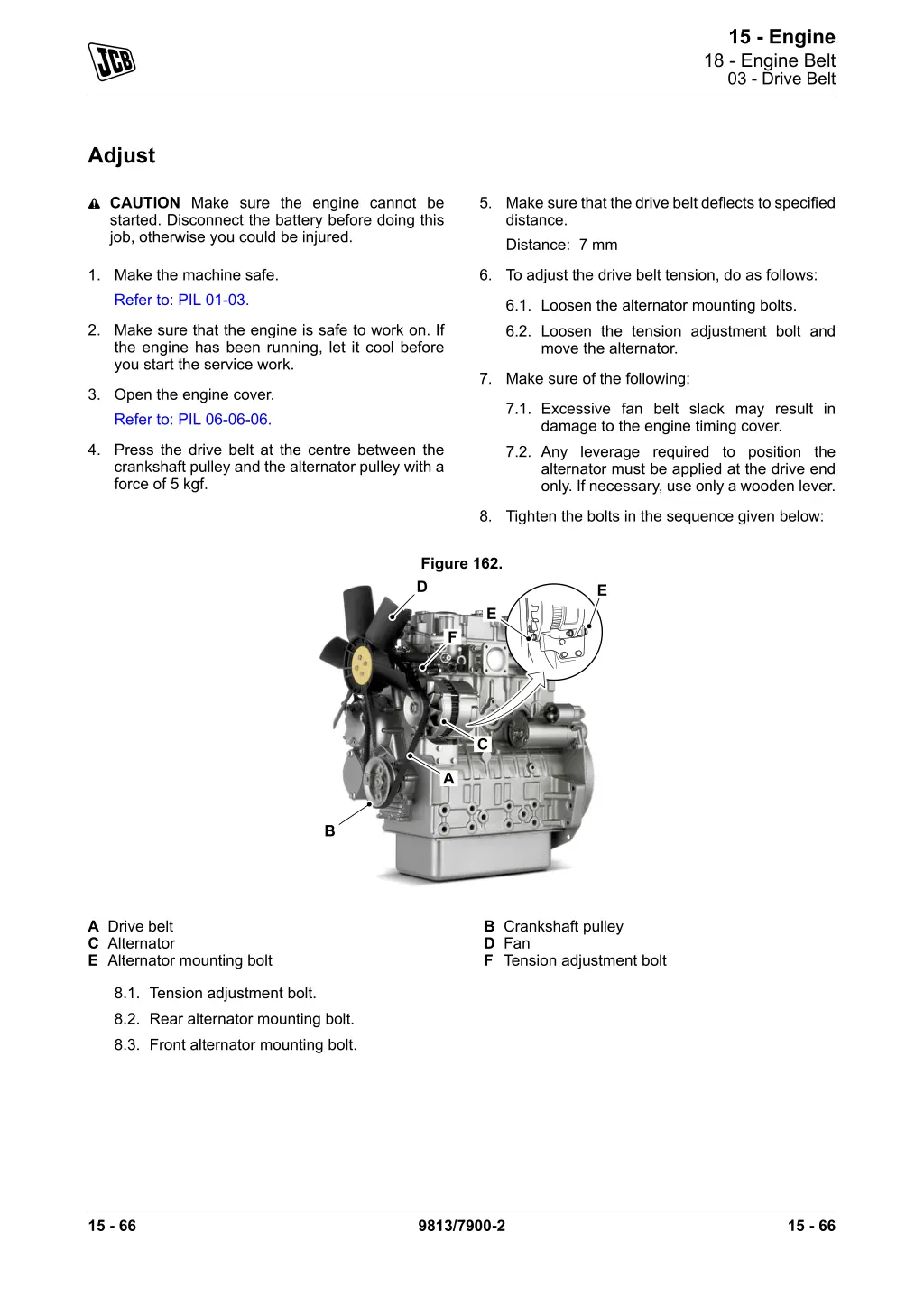 15 engine 18 engine belt 03 drive belt