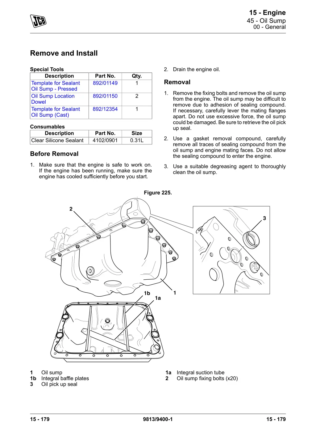 15 engine 45 oil sump 00 general 2