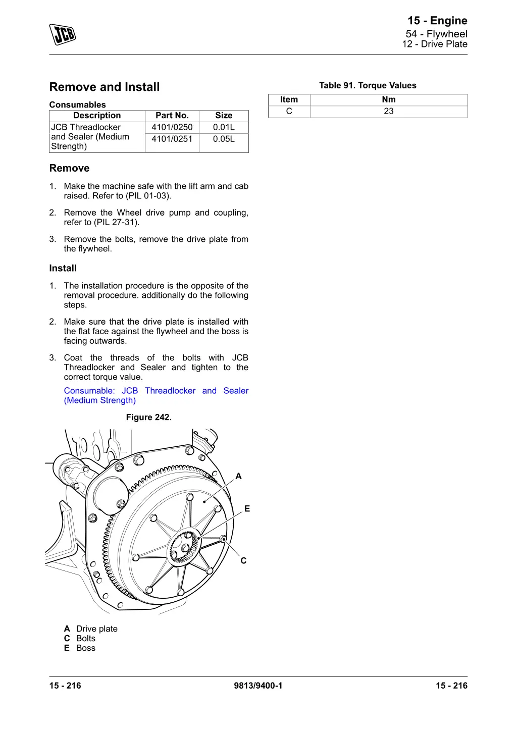 15 engine 54 flywheel 12 drive plate 1