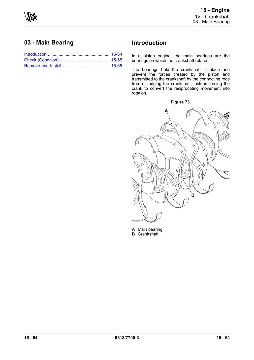 15 engine 12 crankshaft 03 main bearing