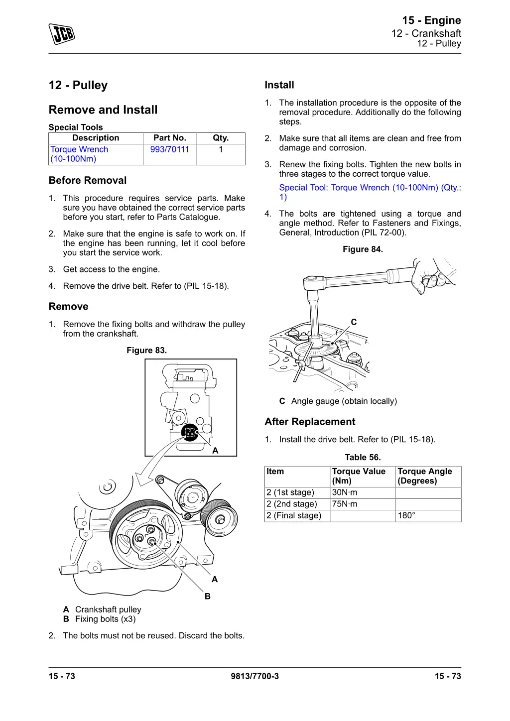 15 engine 12 crankshaft 12 pulley