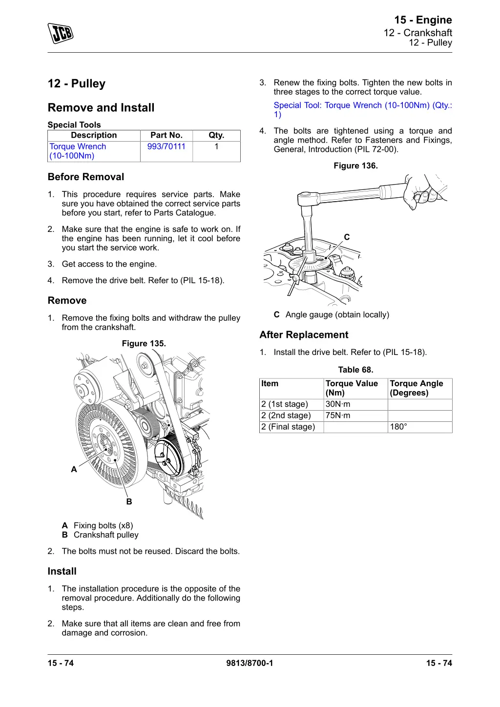 15 engine 12 crankshaft 12 pulley