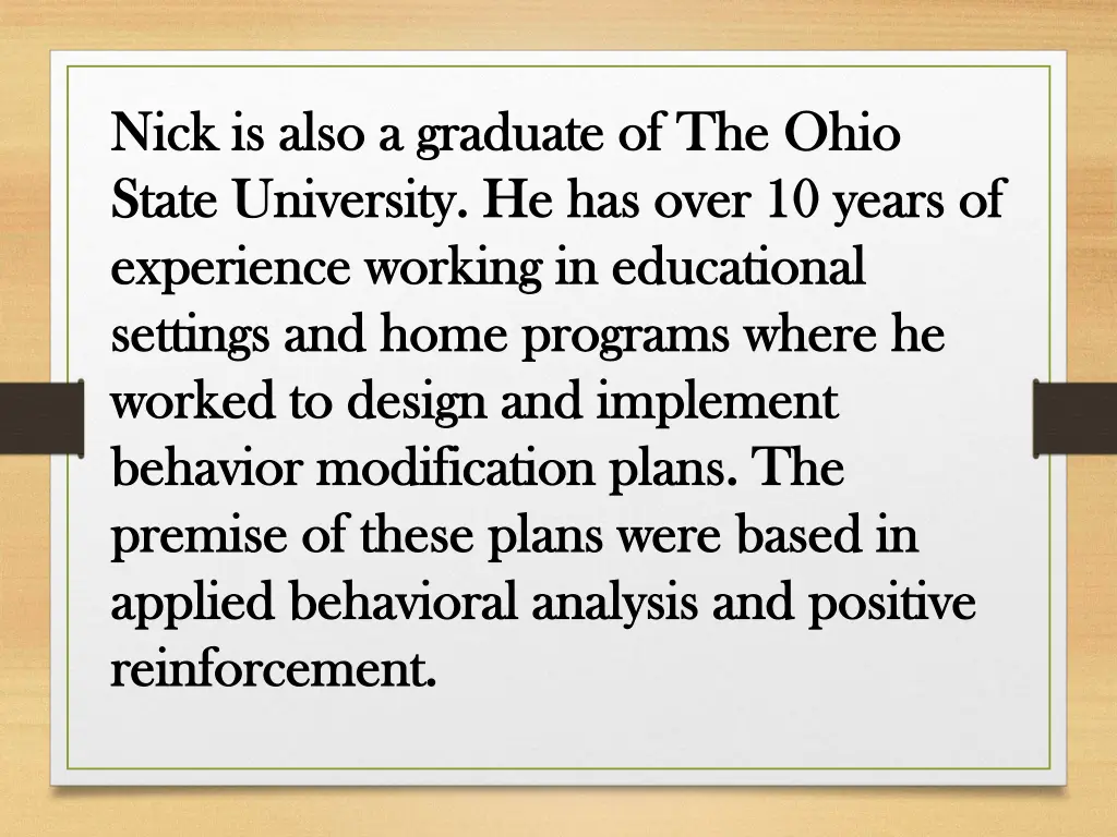 nick is also a graduate of the ohio nick is also