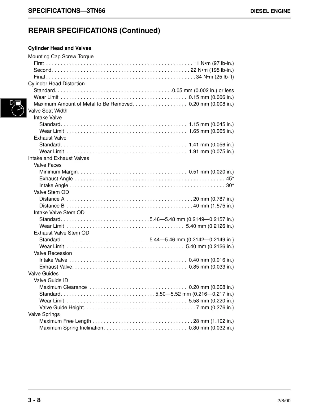 specifications 3tn66 5