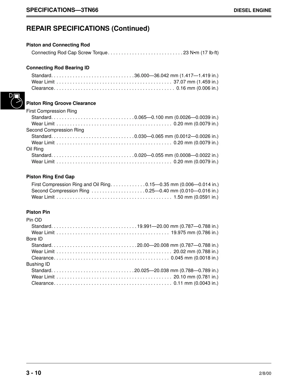 specifications 3tn66 7