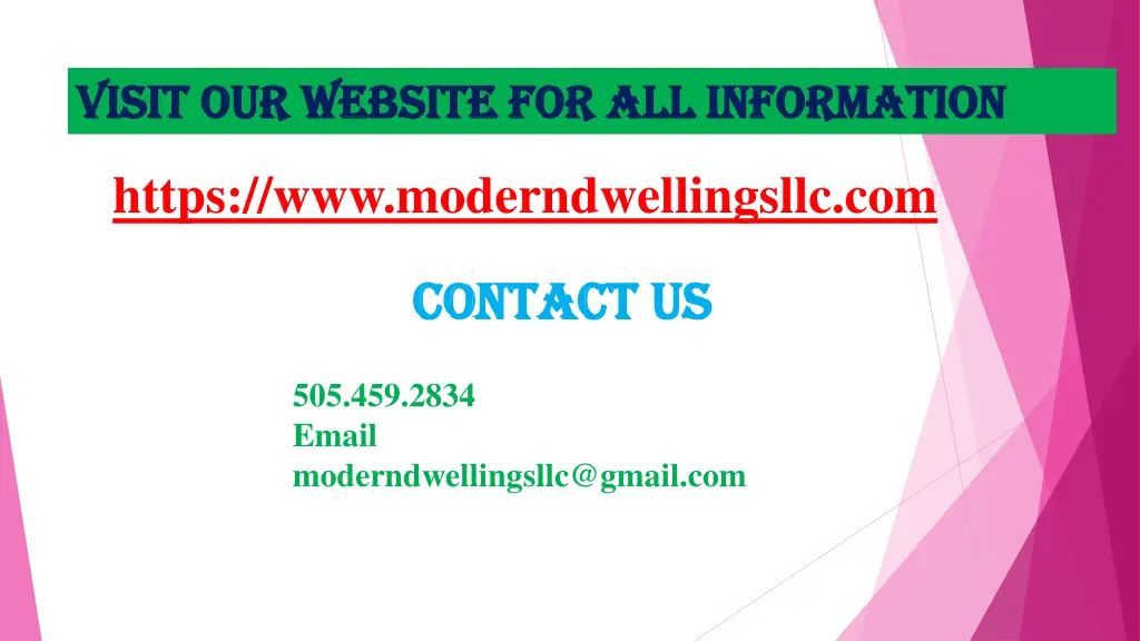 visit our website for all information visit